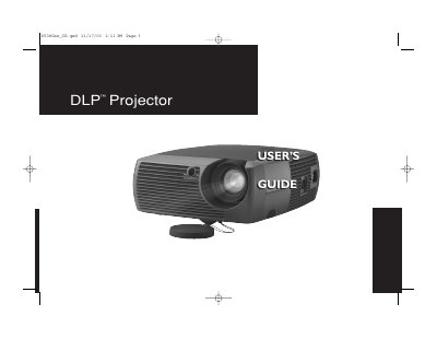 GEN101 DLP Projector User's Guide - cover page