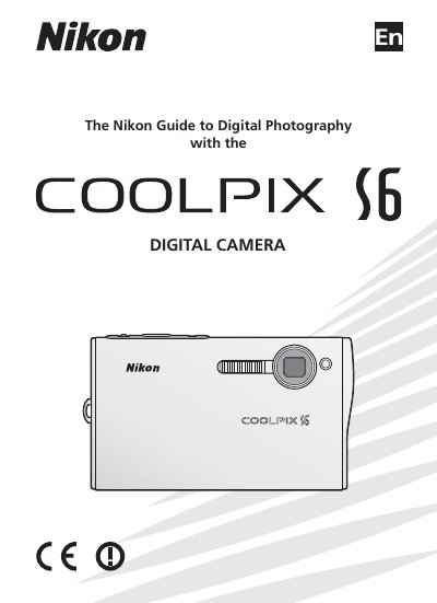 Nikon COOLPIX S6 User Manual - cover page