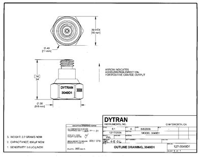 Dytran 3049D/3049D1 Specifications Manual - cover page