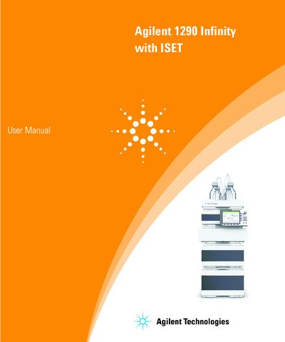 Agilent 1290 Infinity with ISET User Manual - cover page