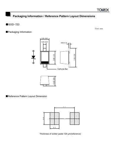 TOREX SOD-723 Manual