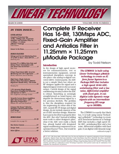LINEAR LTM9001 Manual(1) - cover page