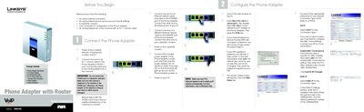 Linksys SPA2102 Phone Adapter Installation Guide - cover page