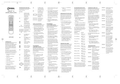 Universal Electronics Catalyst 34 User Manual - cover page
