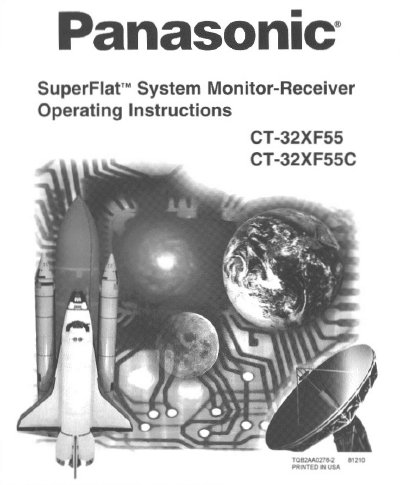 Panasonic CT-32XF55/CT-32XF55C SuperFlat System Monitor Operating Instructions - cover page