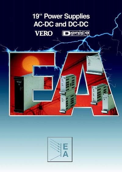 VERO + Danica VP80-4 Open Frame Power Supplies Product Leaflet - cover page