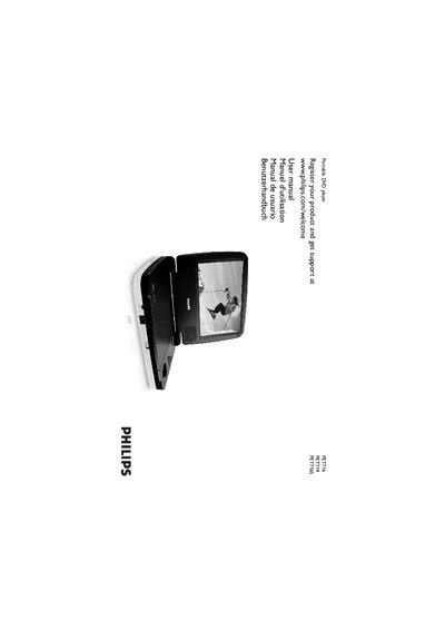 Philips PET716 / PET719 / PET716S Portable DVD Player User Manual - cover page