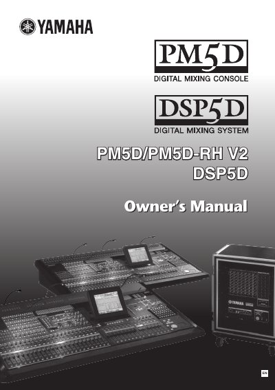 YAMAHA PM5D/PM5D-RH V2 DSP5D owner's manual(1)