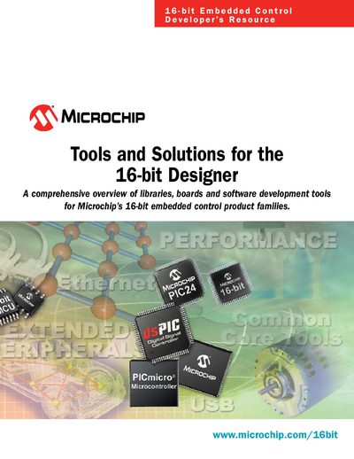 Microchip 16-bit Embedded Control Developer Resource Handbook - cover page