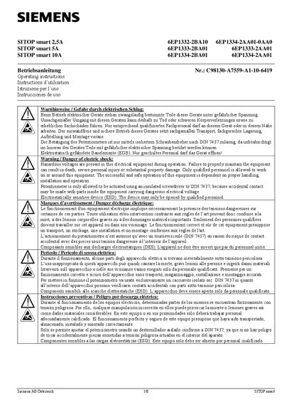 SIEMENS 6EP1332-2BA10 6EP1333-2BA01 6EP1334-2BA01 6EP1334-2AA01-0AA0 6EP1333-2AA01 6EP1334-2AA01 handbook