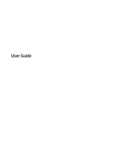 HP Computer User Guide - cover page