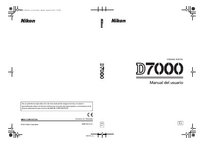Nikon D7000 Digital Camera User Manual - cover page