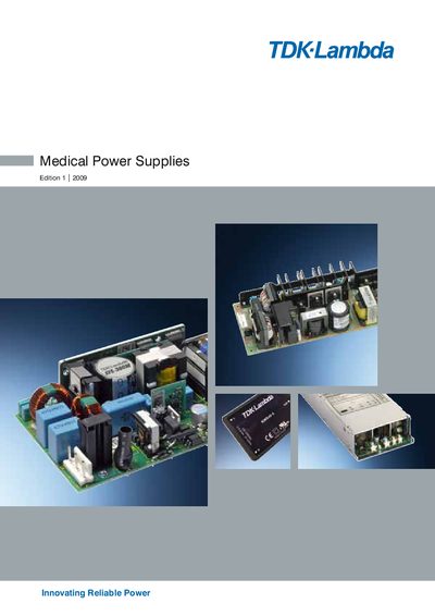 TDK-Lambda Medical Power Supplies User Manual