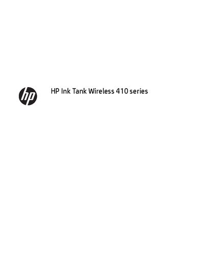 HP Ink Tank Wireless 410 Series User Guide