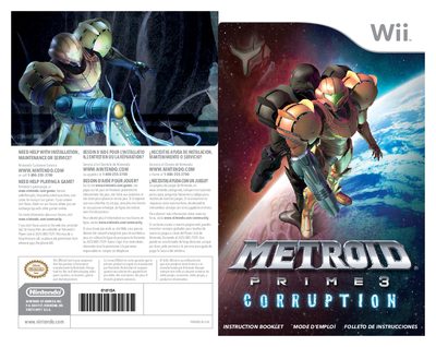 Nintendo Wii Metroid Prime 3: Corruption User Manual - cover page