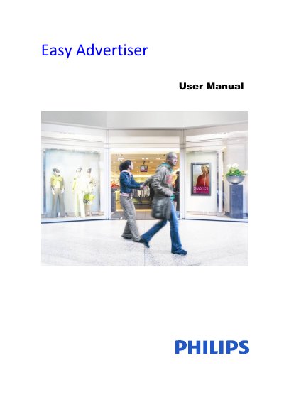 Philips Easy Advertiser CRD01/00 User Manual