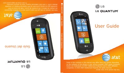 LG Quantum Phone User Guide - cover page