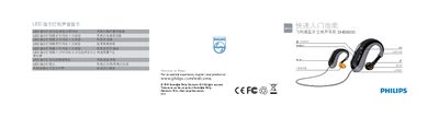 Philips SHB6000 Bluetooth Stereo Earphone User Guide