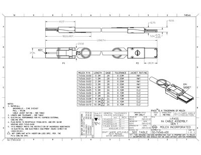 Molex I-PASS X4 Cable Assembly Datasheet - cover page