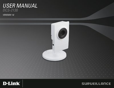 D-Link DCS-2130 Network Camera User Manual - cover page