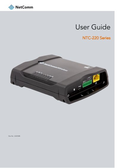 NetComm NTC-220 Series Router User Guide