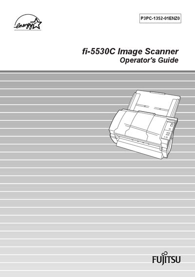 Fujitsu fi-5530C Image Scanner Operator's Guide - cover page