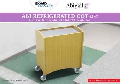 Abi MK2 Refrigerated Cot Operation & Maintenance Manual - cover page