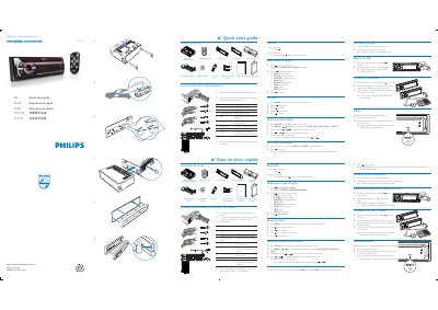 Philips CEM3100 Car Audio System Quick Start Guide