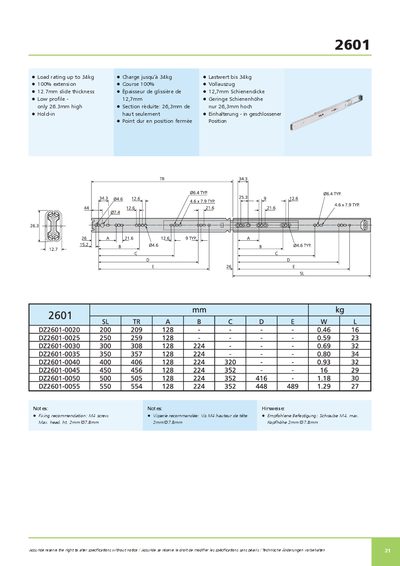 Accuride 2601 Handbook - cover page