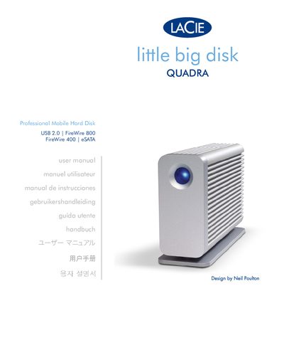 LaCie Little Big Disk Quadra User Manual - cover page