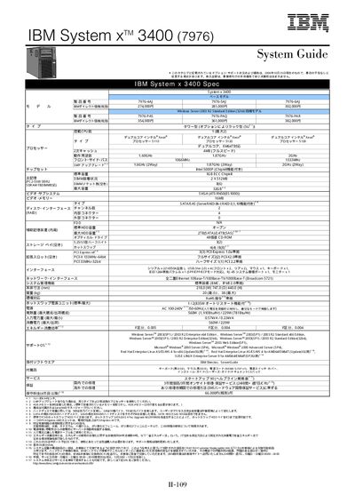 IBM System x 3400 (7976) User Guide - cover page