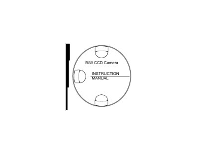 EverFocus ED100 B/W CCD Camera Instruction Manual - cover page