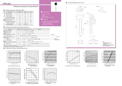 Rohm RPR-220 Reflective Photosensor Handbook - cover page
