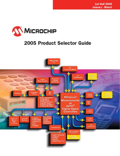 Microchip PICmicro® Microcontrollers Product Selector Guide - cover page