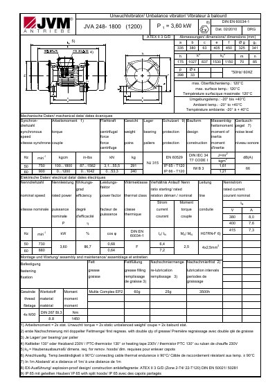 JVM JVA 248-1800 (1200) technology data - cover page