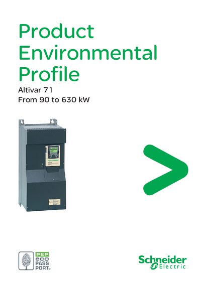 Schneider Altivar 71 Product Environmental Profile - cover page