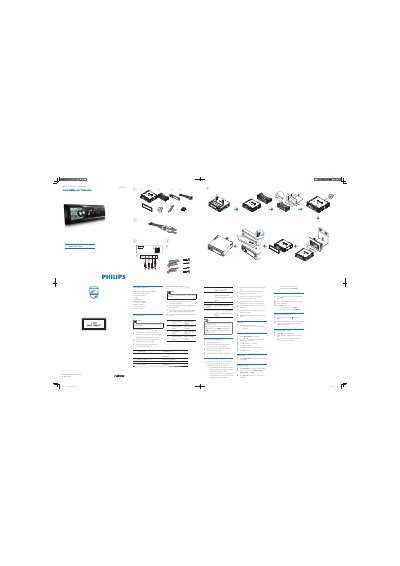 Philips CEM220 Car Audio System Quick Start Guide