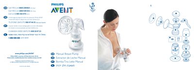 Philips AVENT Manual Breast Pump User Manual - cover page