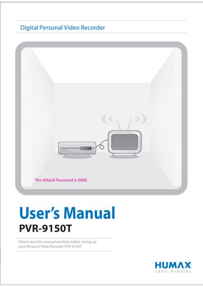 Humax PVR-9150T User Manual