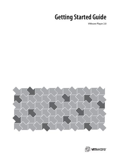 VMware Player 2.0 Getting Started Guide - cover page