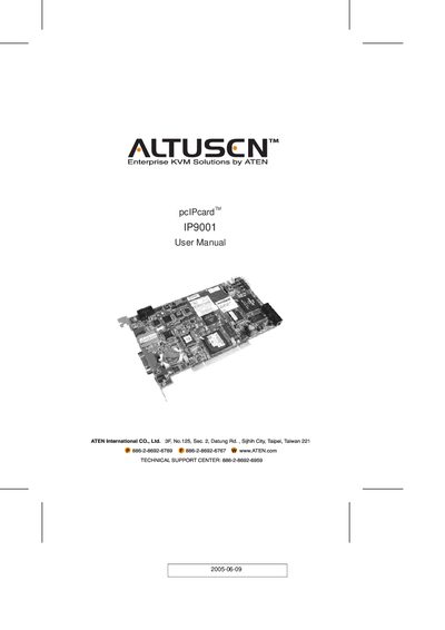ALTUSEN IP9001 User Manual