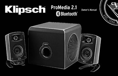 Klipsch R-15PM PM2.1BT Installation Guide - cover page
