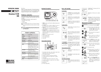 Hanna Instruments HI 96723 Chromium VI HR Instruction Manual - cover page