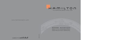 Hamilton Khaki Aviation H860.000.023 User Manual