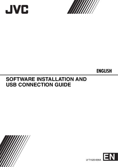 JVC Digital Photo Navigator Installation Guide - cover page