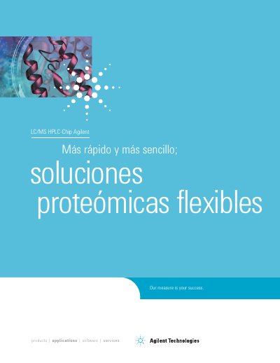 Agilent Proteomics Solutions Guide - cover page