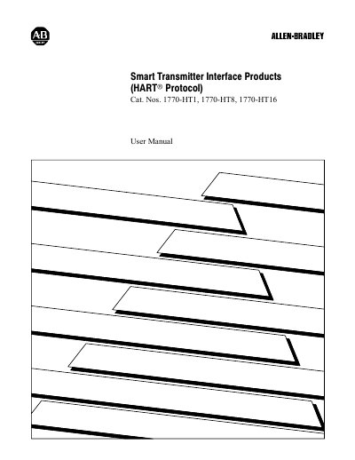 Allen-Bradley 1770-HT1/HT8/HT16 Smart Transmitter Interface User Manual - cover page