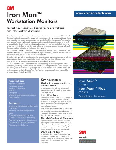 3M Iron Man CTC330/CTC331 Workstation Monitor User Guide - cover page