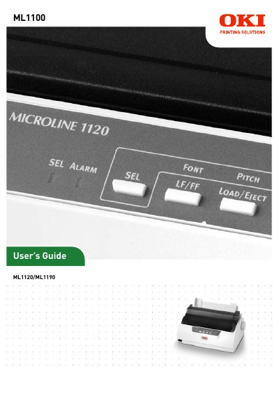 OKI ML1120/ML1190 User Manual - cover page