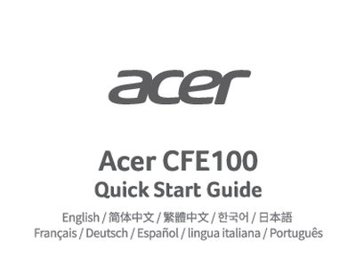 Acer Product Warranty Terms - cover page